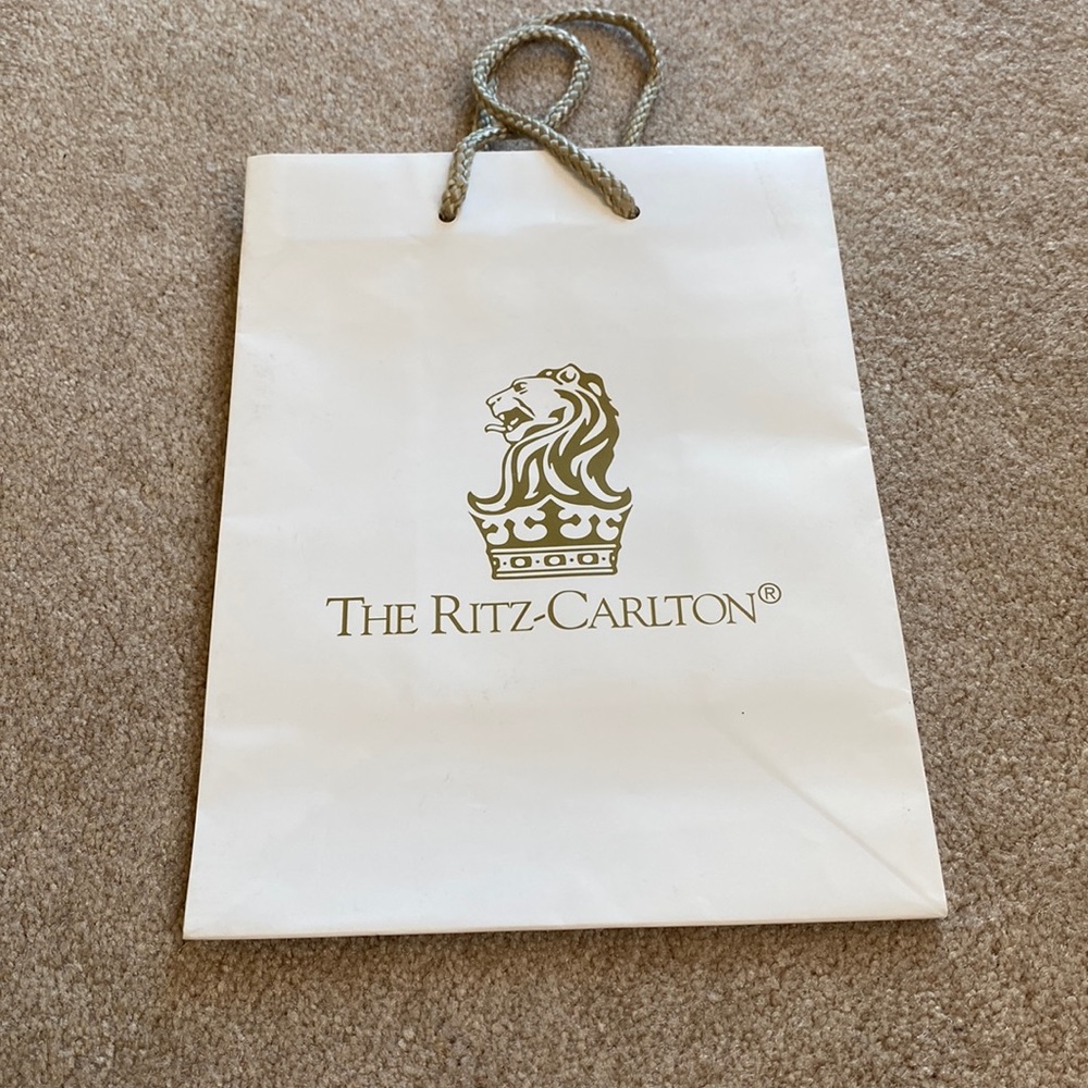 Ritz-Carlton shopping gift bag